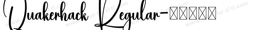 Quakerhack Regular字体转换